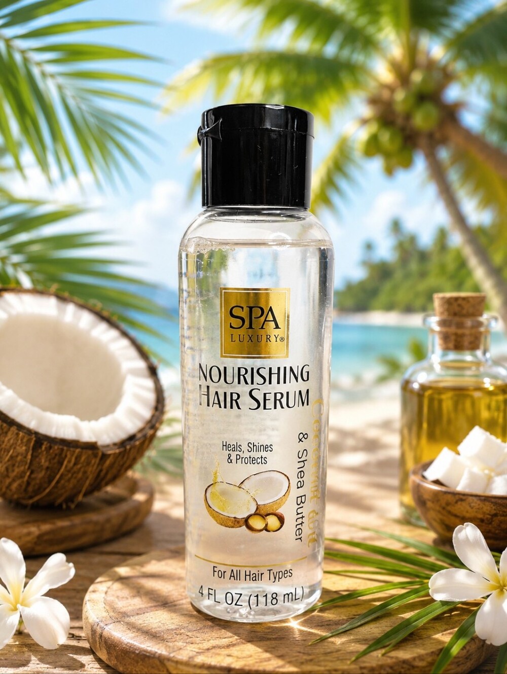 COCONUT OIL & SHEA BUTTER NOURISHING,  HAIR THICHENING & GROWTH SERUM